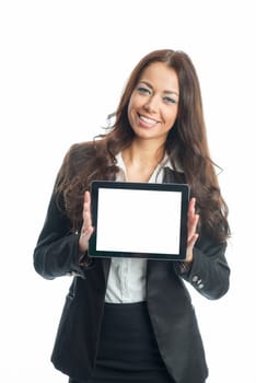 Businesswoman with tablet