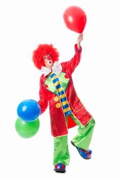Clown with balloons