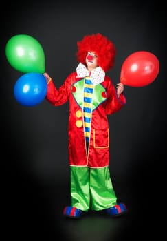 Clown with balloons