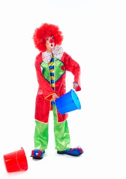 Clown as a cleaner