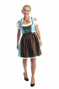 Woman in Dirndl Dress