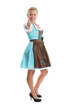 Girl in costume dress