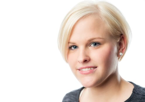 Blonde girl's face