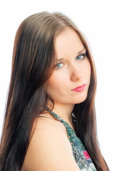Sensual girl's face