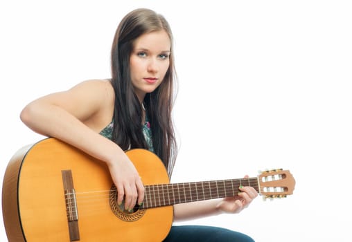 Young girl with guitar