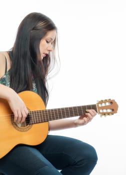 Young girl with guitar