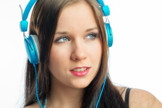 Young woman with headphones
