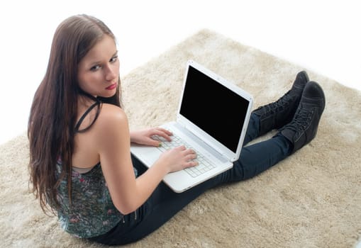 Girl on laptop