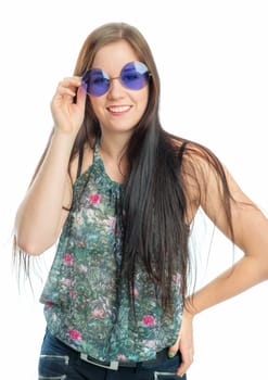 Young woman with sunglasses