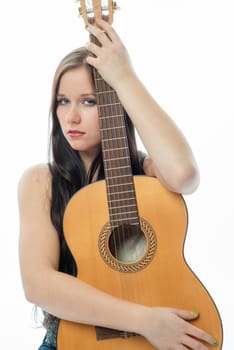 Young girl with guitar