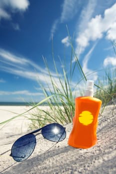 Sun protection on the beach