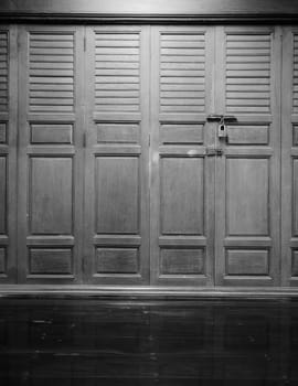 Old wooden asian style door