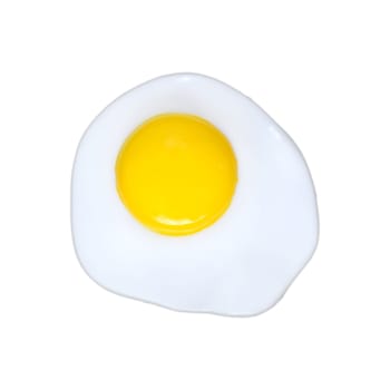 A close up shot of a fried egg