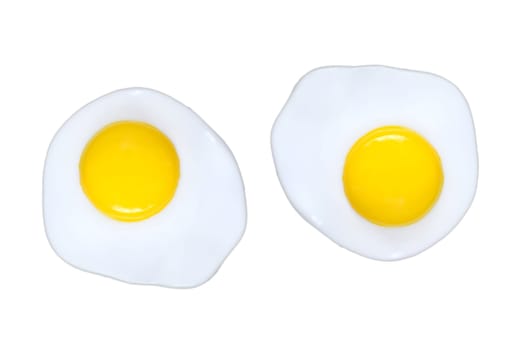 A close up shot of a fried egg