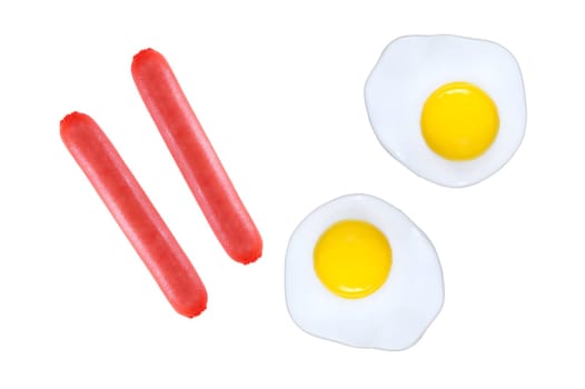 A close up shot of a fried egg