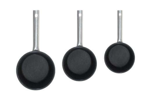 A close up shot of a kitchen saucepan