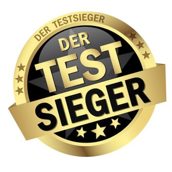 colored isolated button OF TESTSIEGER