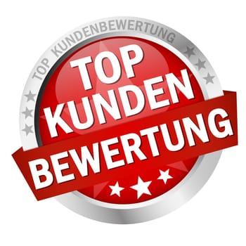 colored isolated button TOP CUSTOMER RATING