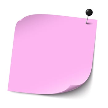 sticky paper with pin needle