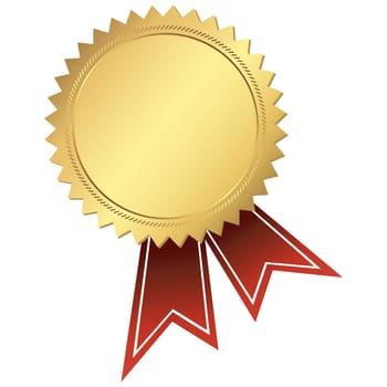 gold button with ribbon template