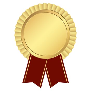gold button with ribbon template