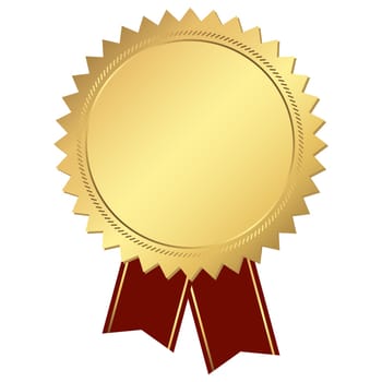 gold button with ribbon template