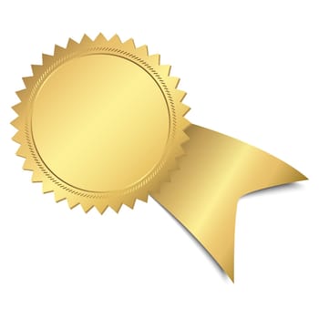gold button with ribbon template