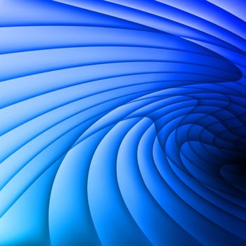 Background is made of blue gradient stripes.