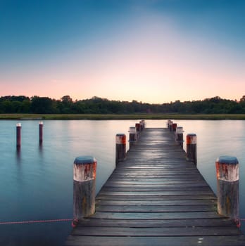 Morning mood at the jetty