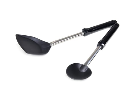 flipper used in frying on white background