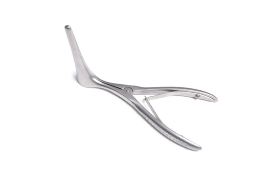 Surgical instruments isolated on white background