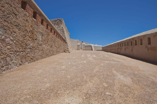 San Cristobal Fort, built in the 17th century during the Portuguese Restoration War. It was also important in 1811, during the  the Battle of Gévora and was marked on the Arc du Triomphe in Paris to commemorate the victory over the Spanish troops
