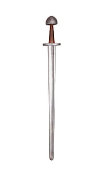 Medieval sword isolated on white background