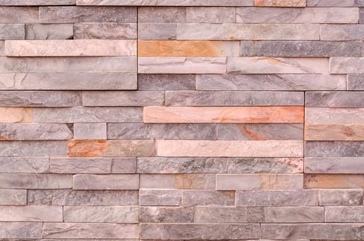 House wall renovated with thermal insulation and clad with a beautiful clinker stone.