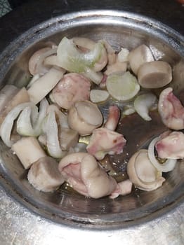 Edible mushrooms for the cooking and cooking