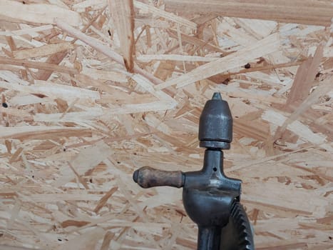 Hand held metal drill for the drilling holes