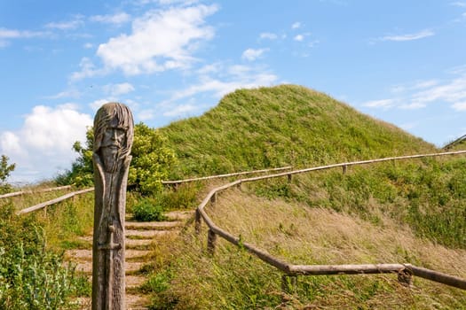 Pole sculpture at Kap Arkona, Ruegen