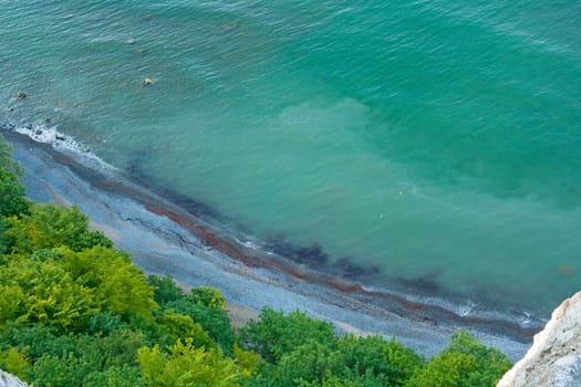 view from the Vicoria-Sicht, cliff coast near Koenigsstuhl, Island of Ruegen