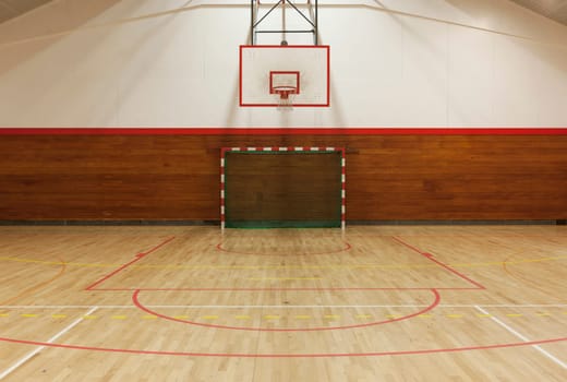 View from center court in old gymhall
