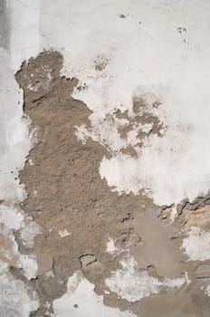 Peeling Aged White Wall Texture of an Old house
