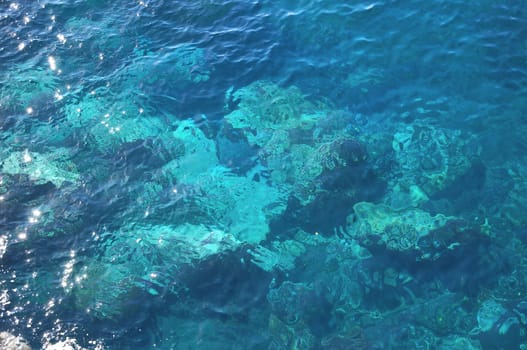 Blue Water Waves Texture on the Atlantic Ocean