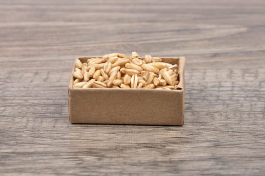 Oats on wood