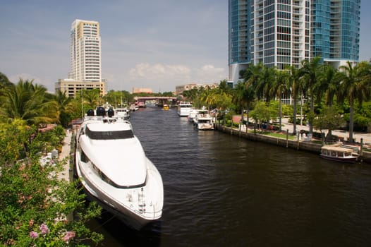 Fort Lauderdale,canal,river,residential area,residential settlement,community,yachts,ship,ships,large,luxury,wealth,white,house,villa,estate,boat,pier,anchor,harbor,pier,Florida,promenade,shore,stay,river,quay,cruise,excursion,too