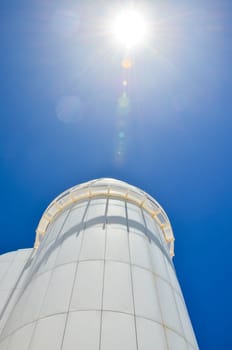 Telescopes of the Teide Astronomical Observatory in Tenerife, Spain.