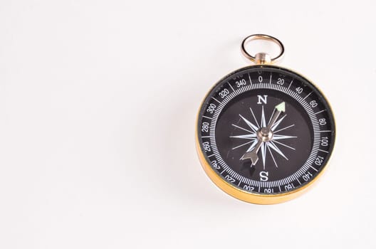Vintage Classic Compass on a White Background
