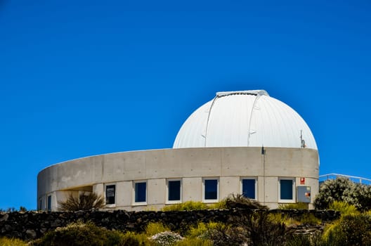 Telescopes of the Teide Astronomical Observatory in Tenerife, Spain.