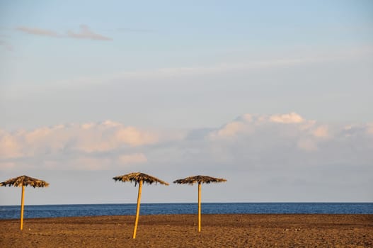 Beach Umbrella in Tenerife Canary Islands Spain Europe