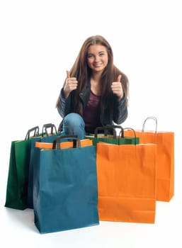 Girls in a buying frenzy