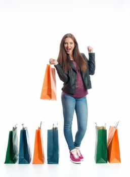 Girls in a buying frenzy