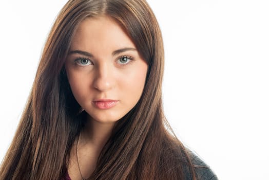 Sensual girl's face